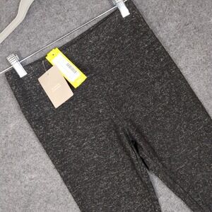 R+R The High Waisted Brushed Legging Black Marled Charcoal Size Large NWT